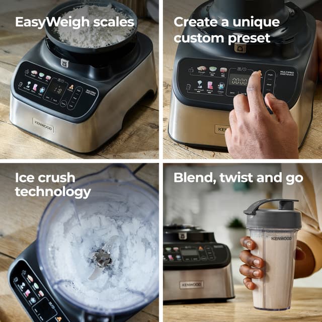 Kenwood MultiPro OneTouch foodprocessor FDM73.850.SS (børstet metal)