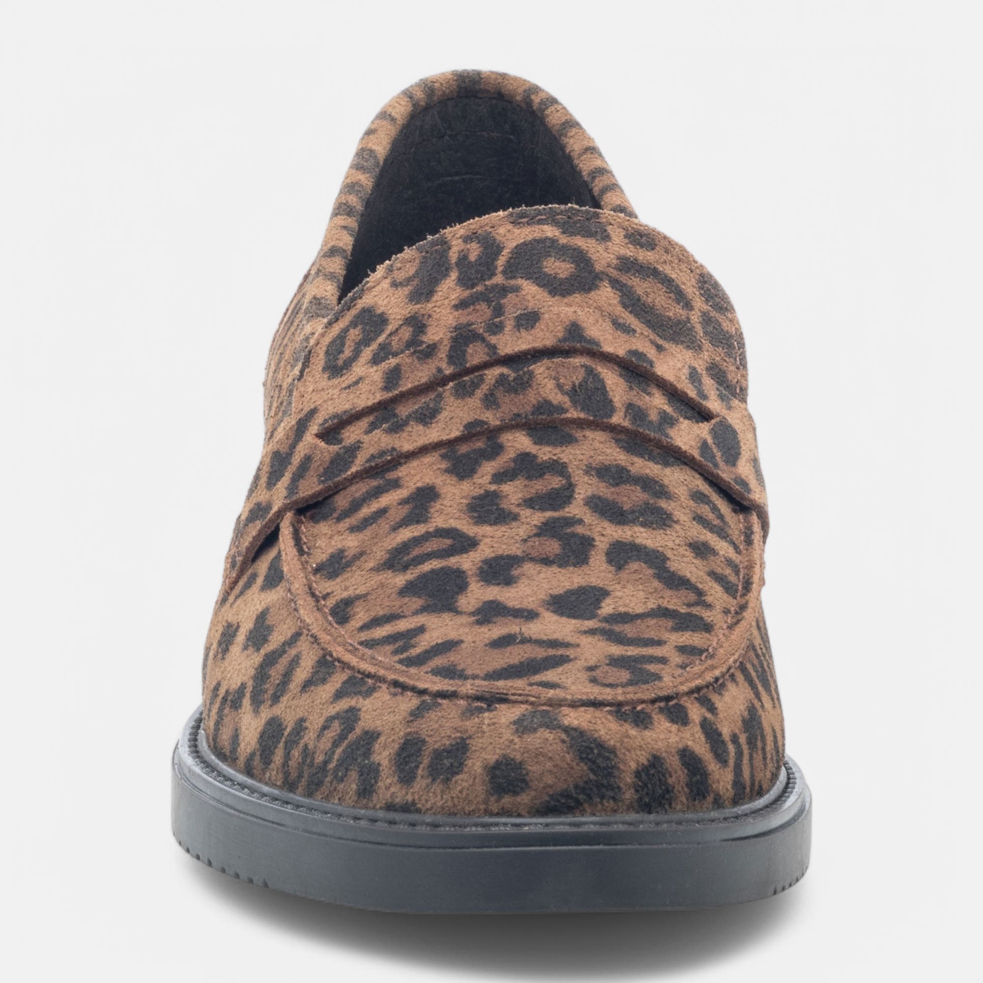 Mocassins Femme en cuir cognac