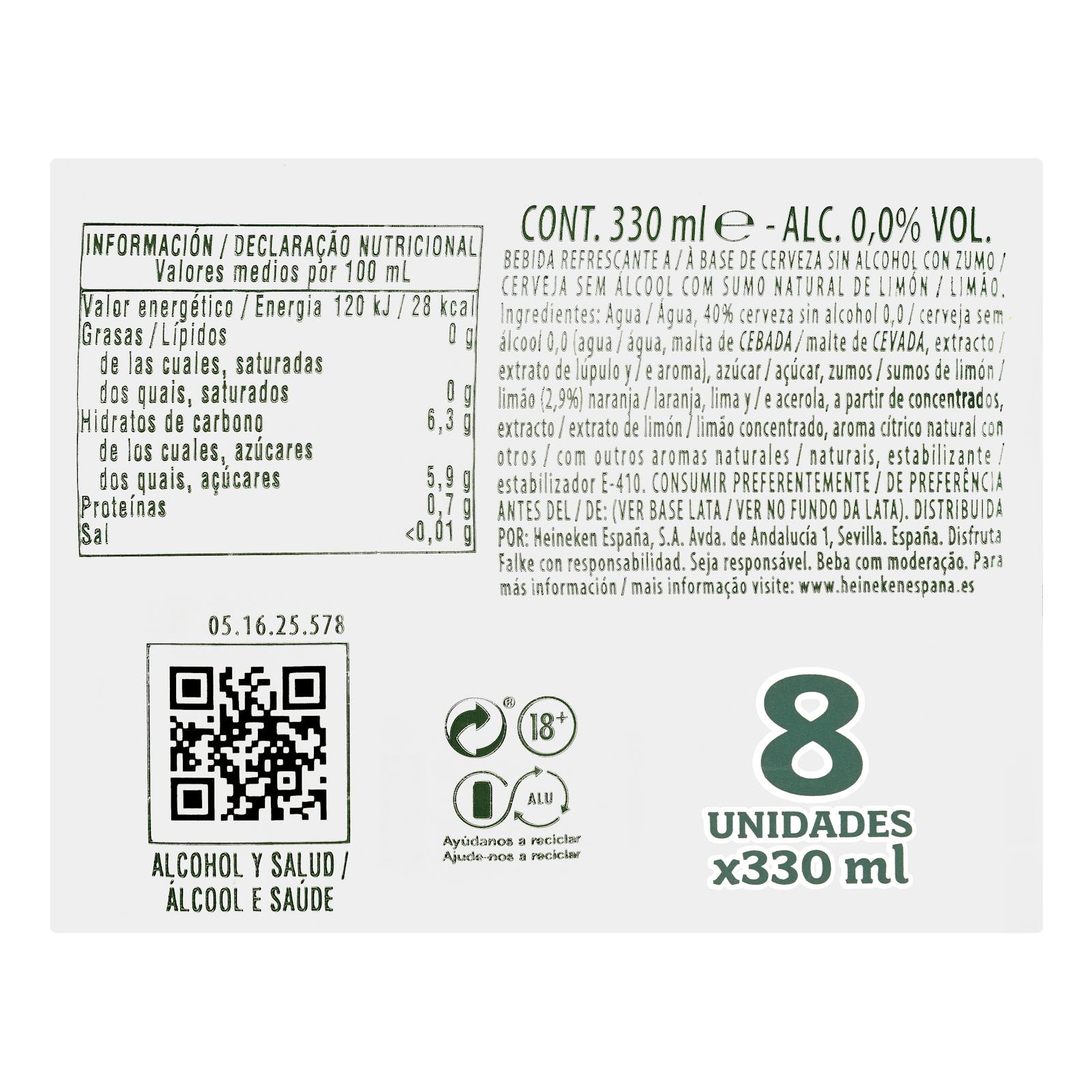 Bière sans alcool Radler Falke 0,0%