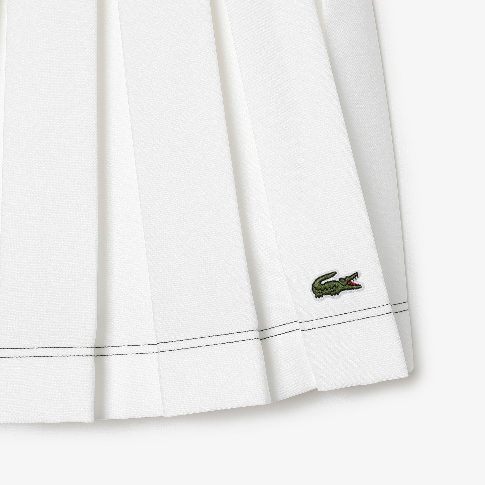 Jupe plissée femme Lacoste Sport Édition Roland Garros Robes & Jupes - Blanc - Lacoste - Femme