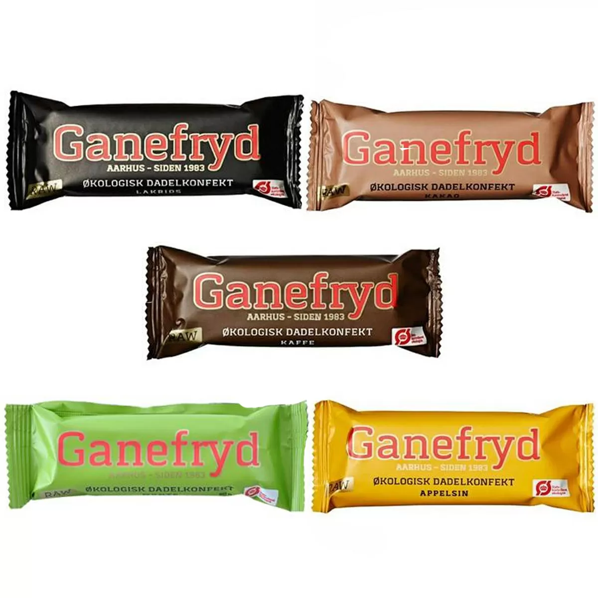 Ganefryd Dadelkonfekt - flere varianter Ø - 50 g