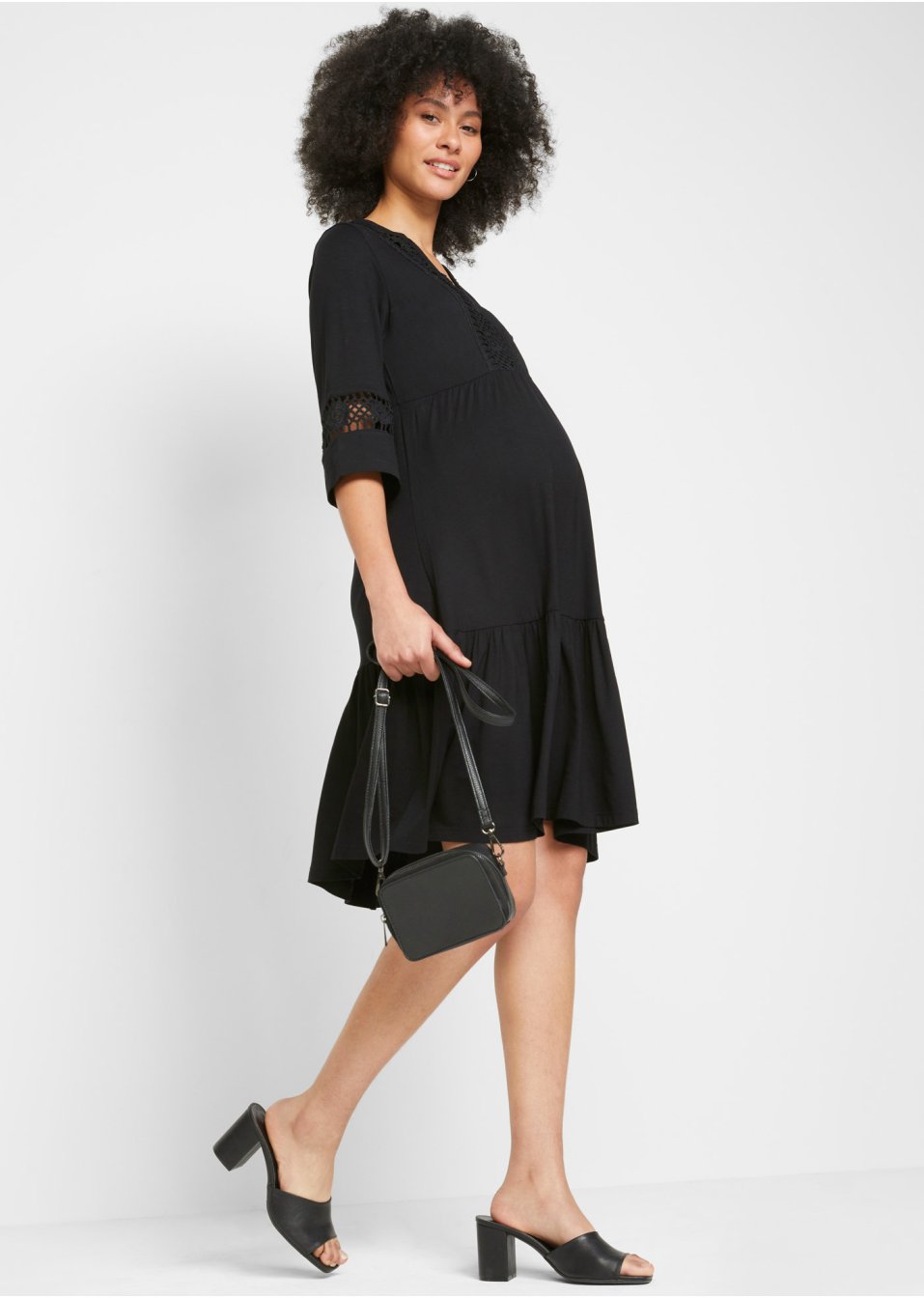 Robe-tunique de grossesse avec fonction allaitement
