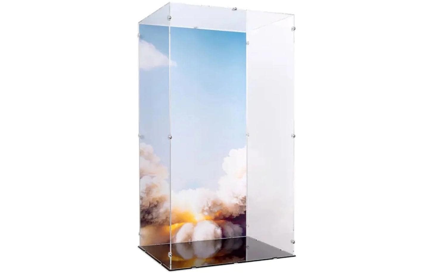 Baukasten Acryl-Display für LEGO 10341 NASA Startrampe<br>Acry-Display-Box mit Hintergrundbild für LEGO NASA Artemis Startrampe