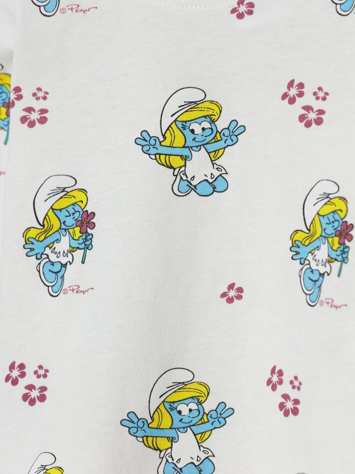 Conjunto de macacão e camiseta Smurfs IMPS de 2 peças - Cinza Antracite