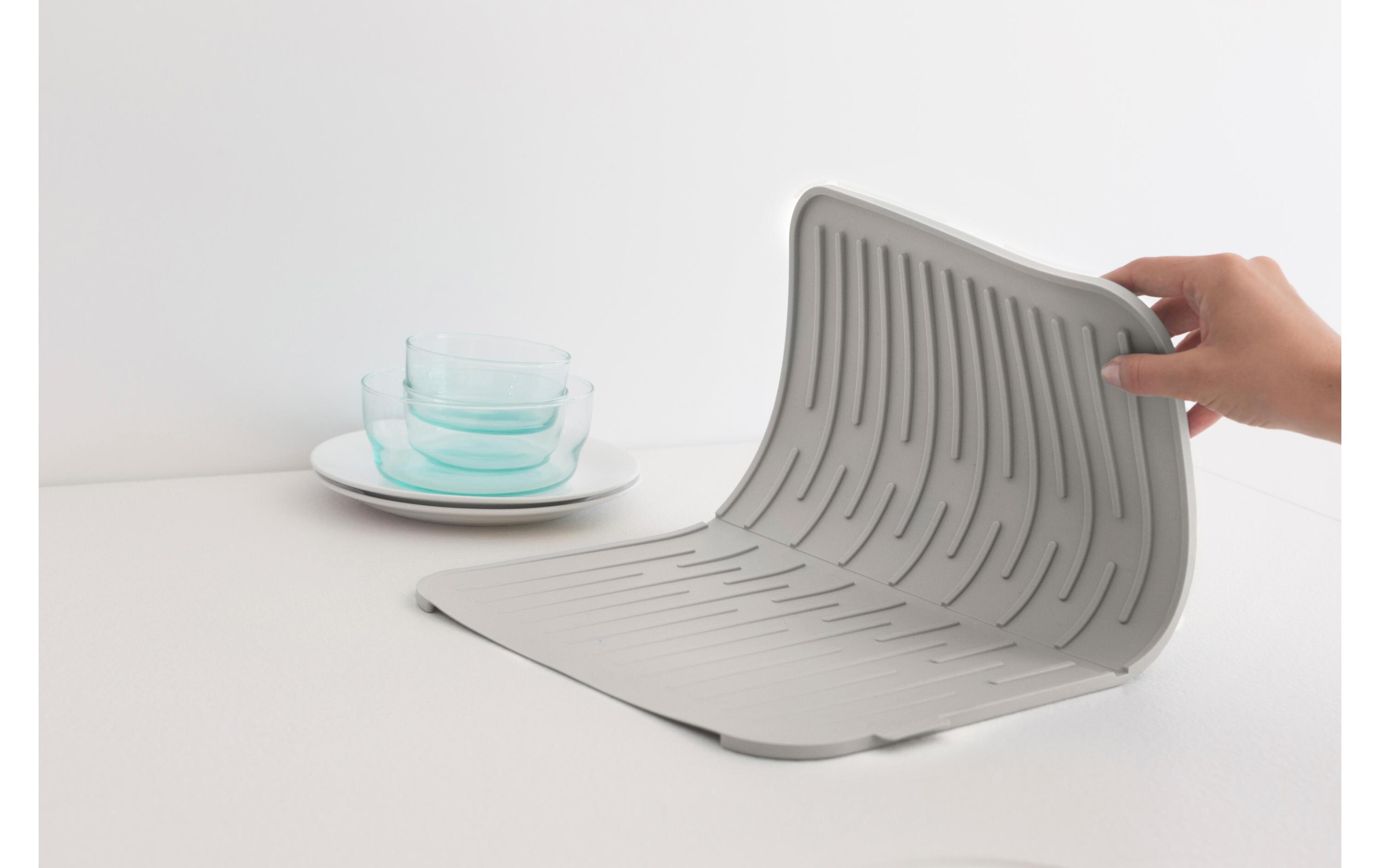 Abtropfmatte Sink side GrauGeschirr-Trockenmatte