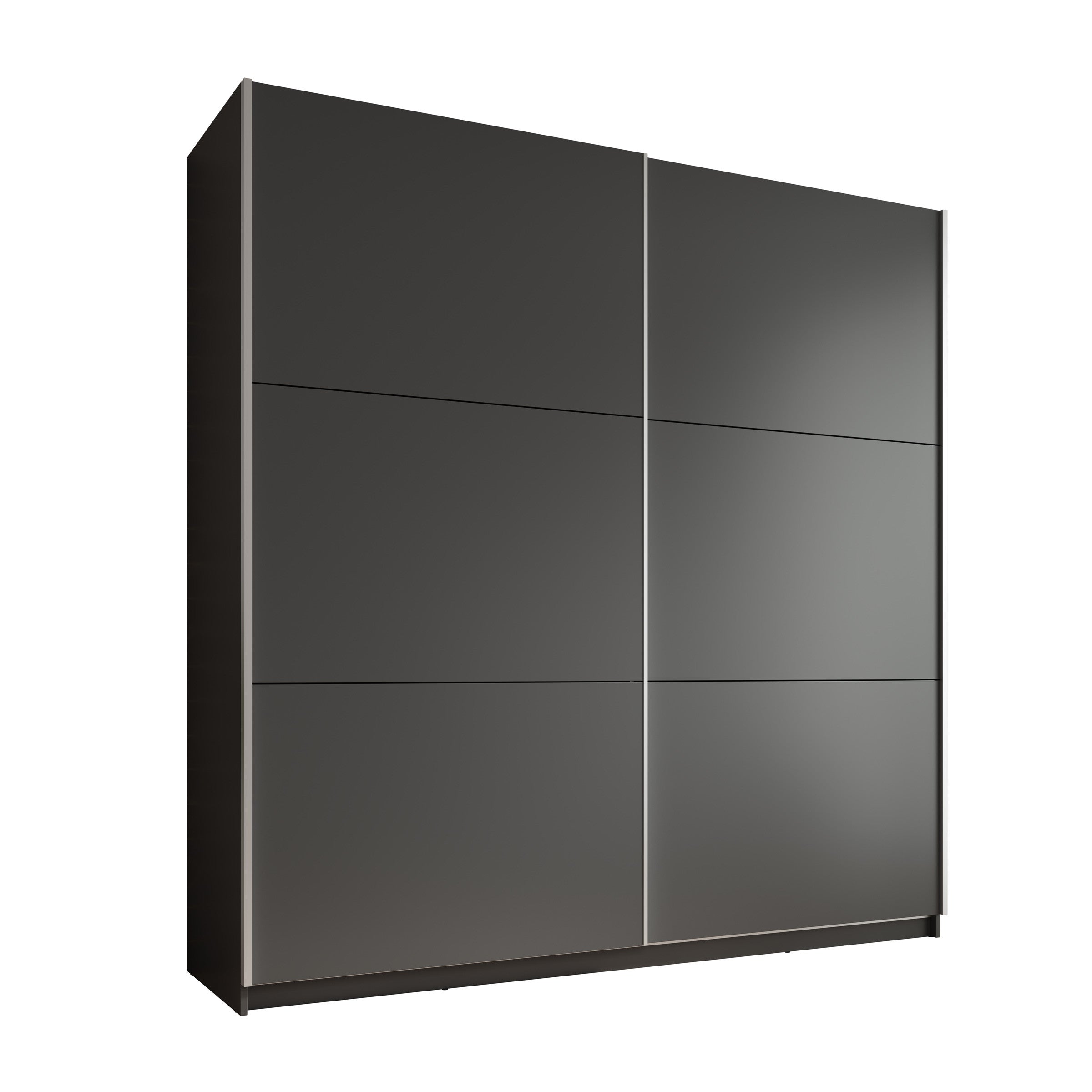 Meubella - Kledingkast Azrael - Grijs - 200 cm