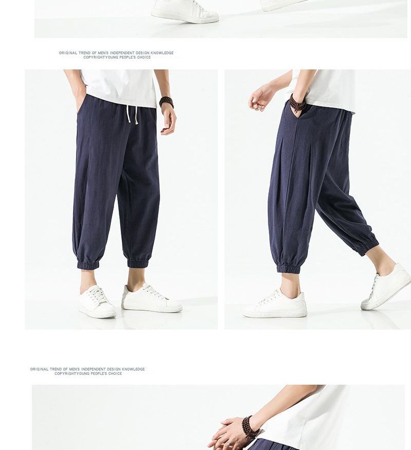 Lefitt - Effen Harem Cropped Broek