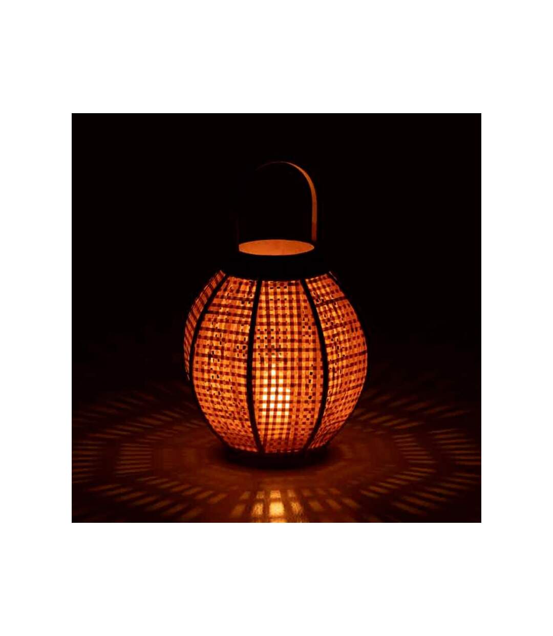 Paris Prix - Lanterne En Bambou fernando 34cm Naturel