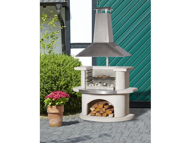Buschbeck Cheminée Venedig, Weiss Gartengrillkamin