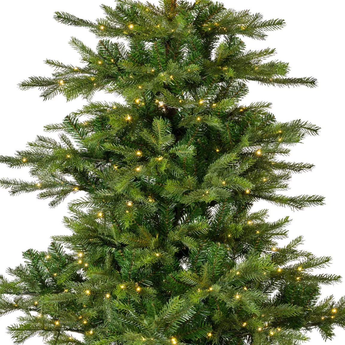 Sapin de Noël artificiel lumineux 550 LED H210 cm Glorious Vert sapin