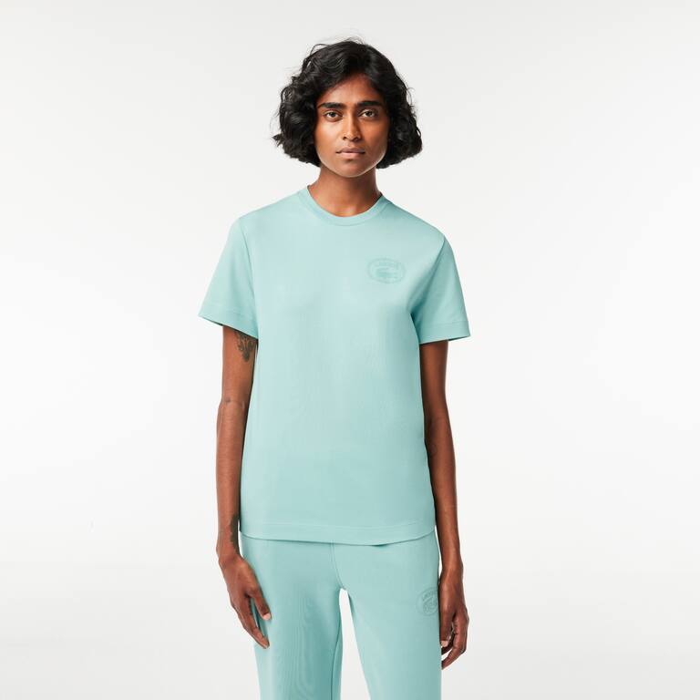T-shirt regular fit avec imprimé signature T-Shirts - Vert - Lacoste - Femme