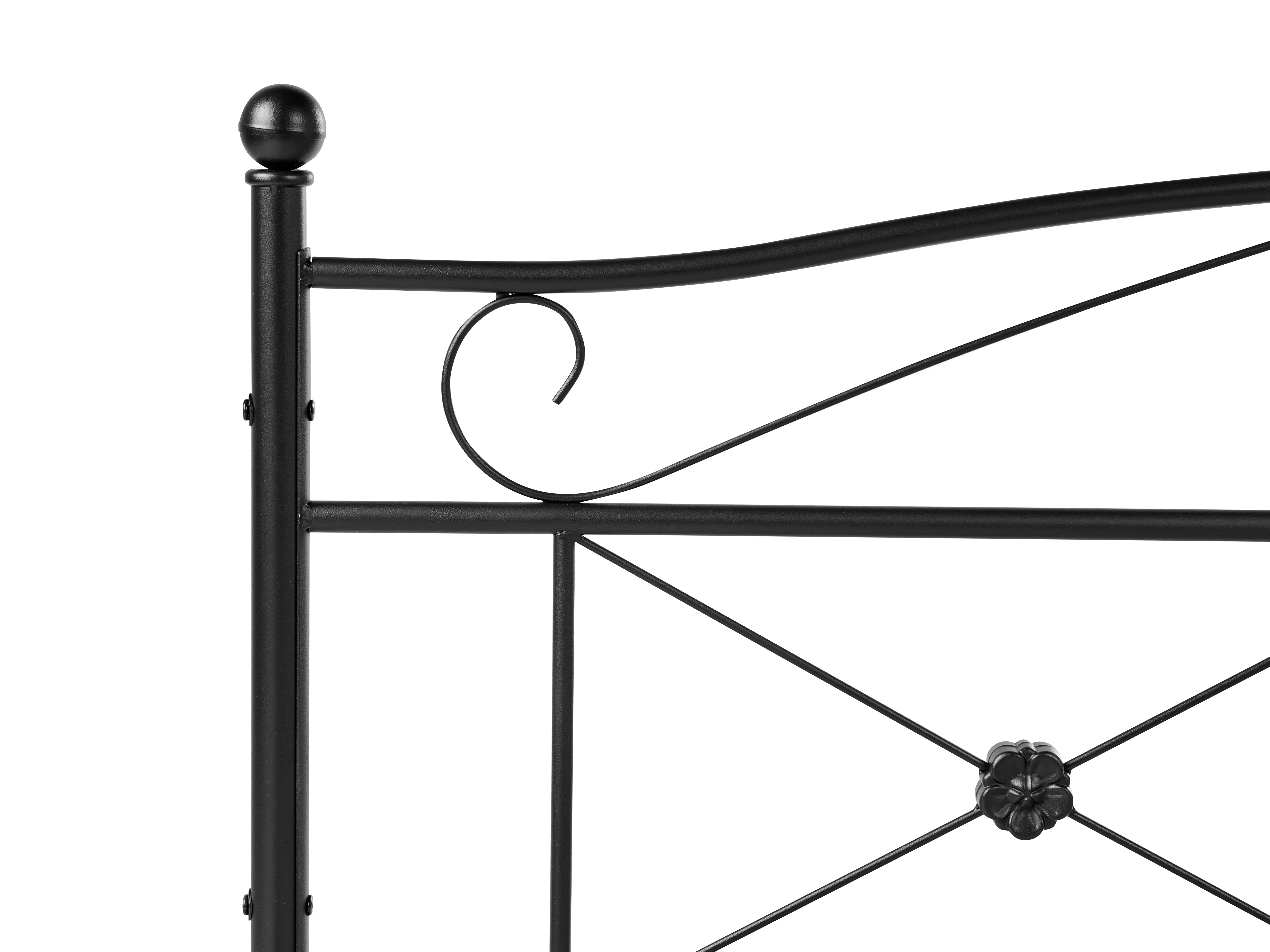 Bed Metaal RODEZ 180 x 200 cm Zwart