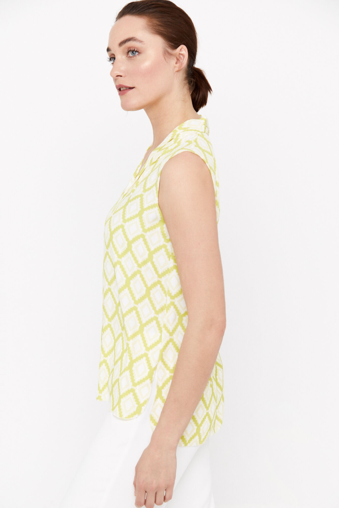 Blusa fluida - Estampa verde