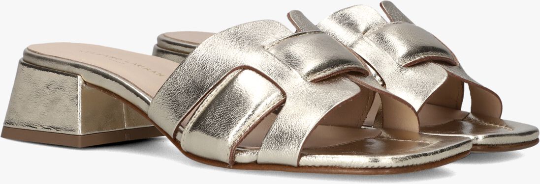gouden stefano lauran sandalen met hak 24050