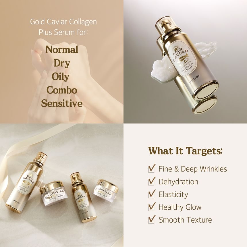 SKINFOOD - Gold Caviar Collageen Plus Serum