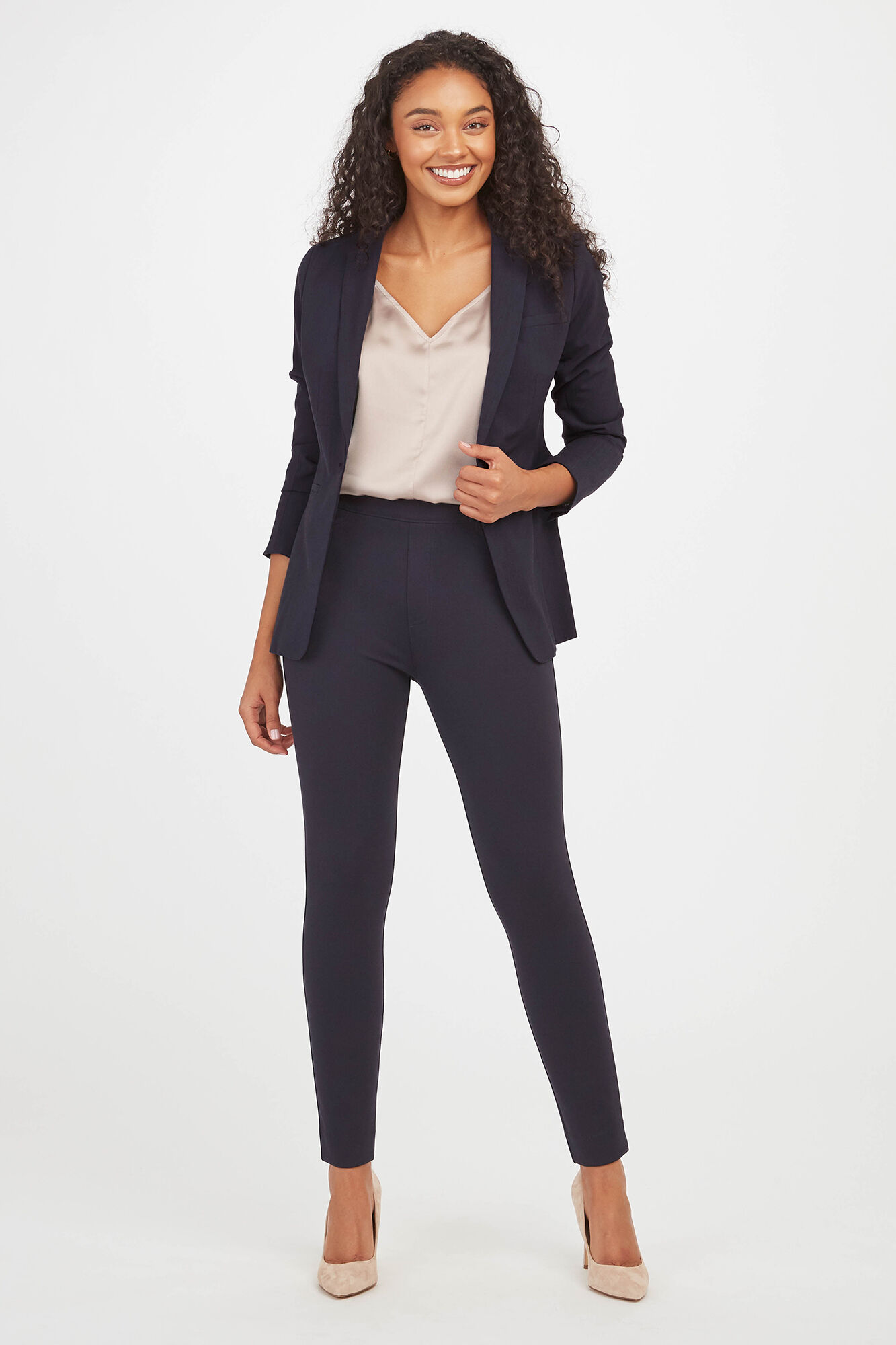 Calça Legging Modeladora Spanx Azul - Azul