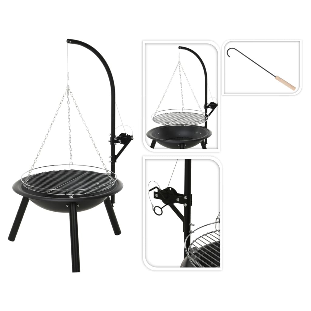 Bol à feu avec grille de barbecue bbq 55 cm