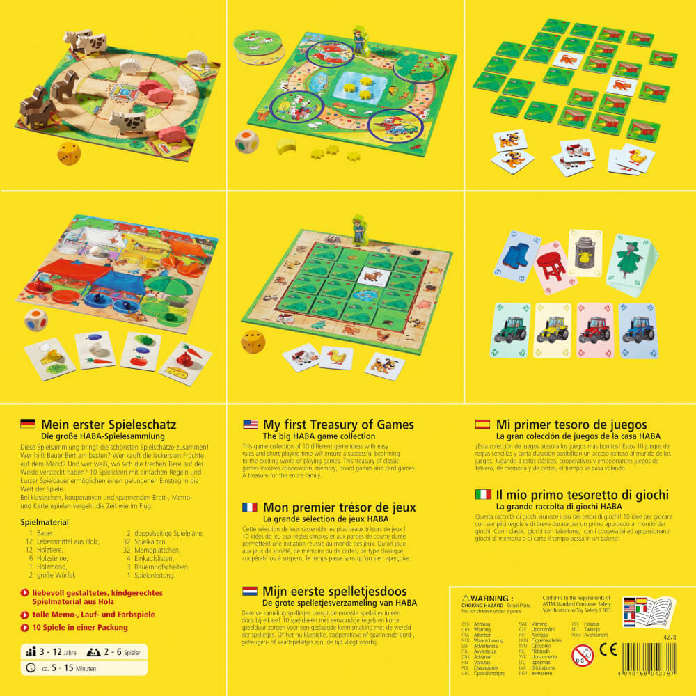 HABA - Mein erster Spieleschatz - Die große HABA-Spielesammlung, für 2-6 Spieler, ca. 15 min, ab 3 Jahren