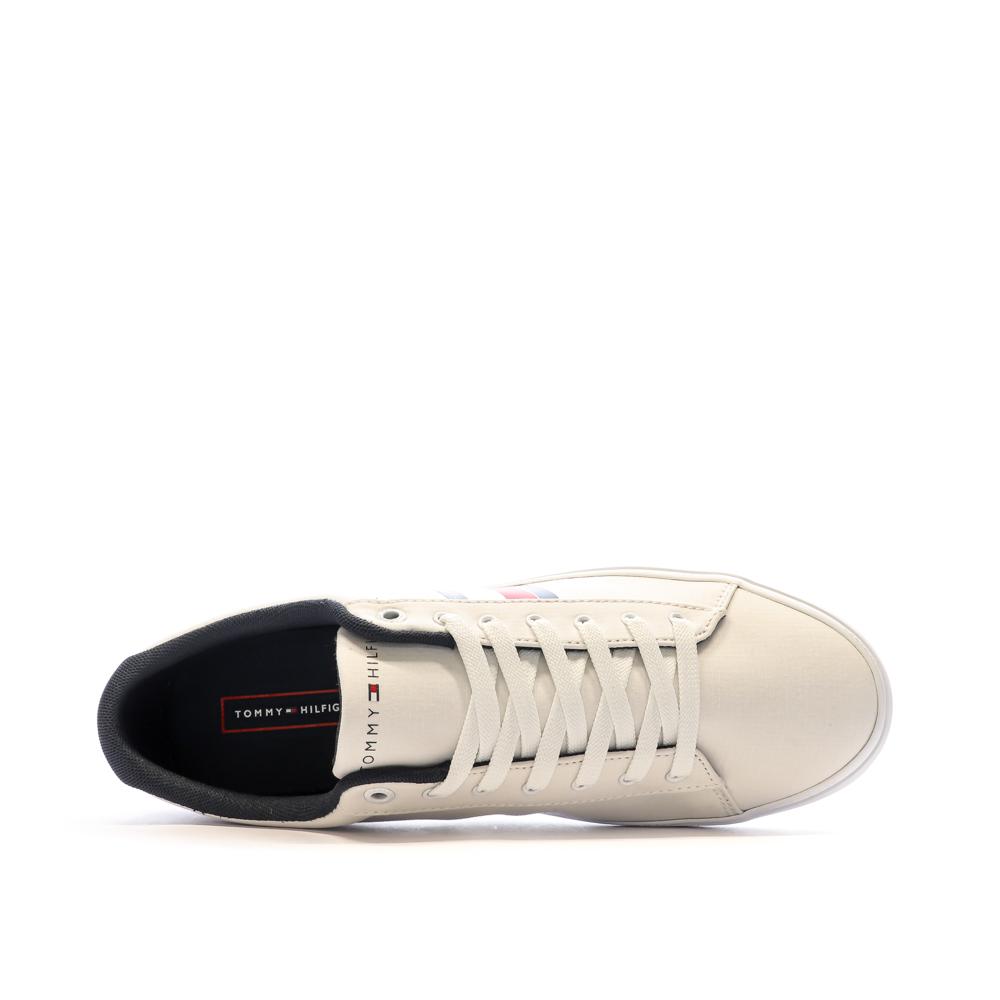Tommy Hilfiger Baskets Blanche/Marine Rayures Homme Tommy Hilfiger Détail