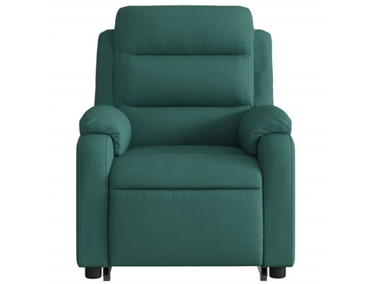 VIDAXL - Fauteuil inclinable de massage électrique vert foncé tissu