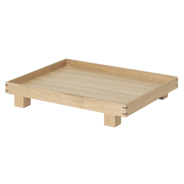 Ferm Living Bon Wooden dienblad small gerookt eiken