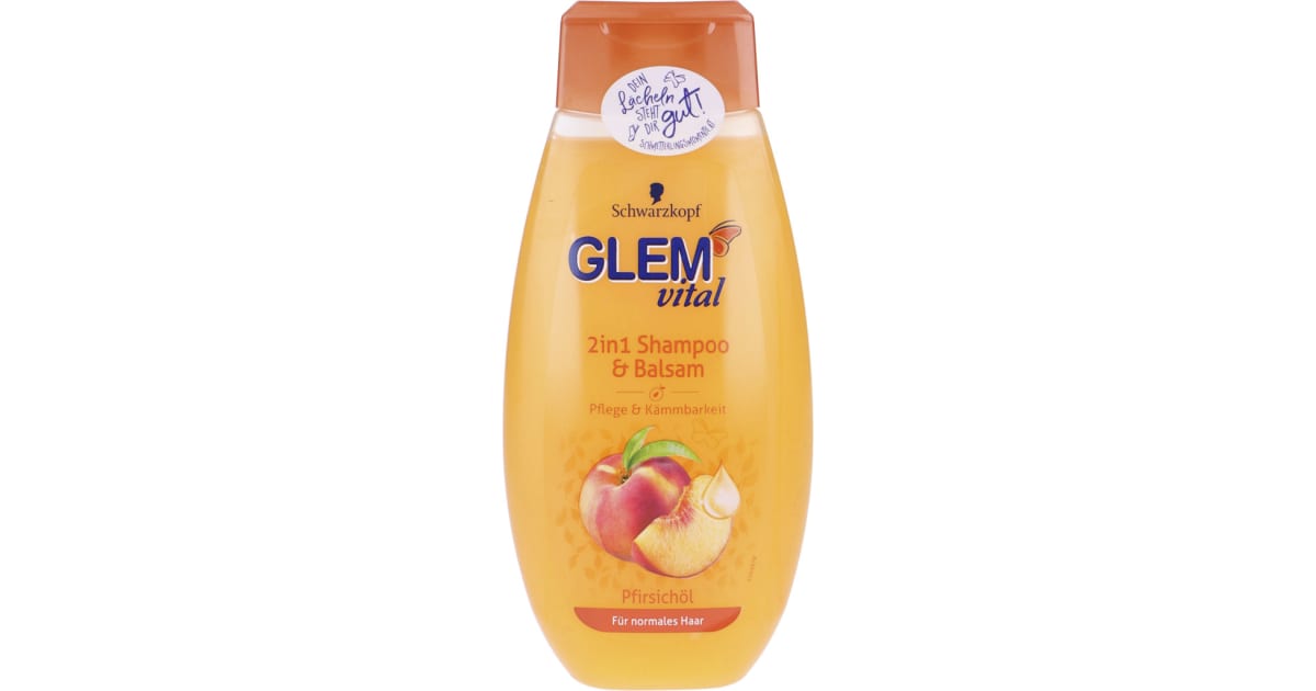 Schwarzkopf Glem Vital 2 in 1 Shampoo & Balsam Pfirsichöl