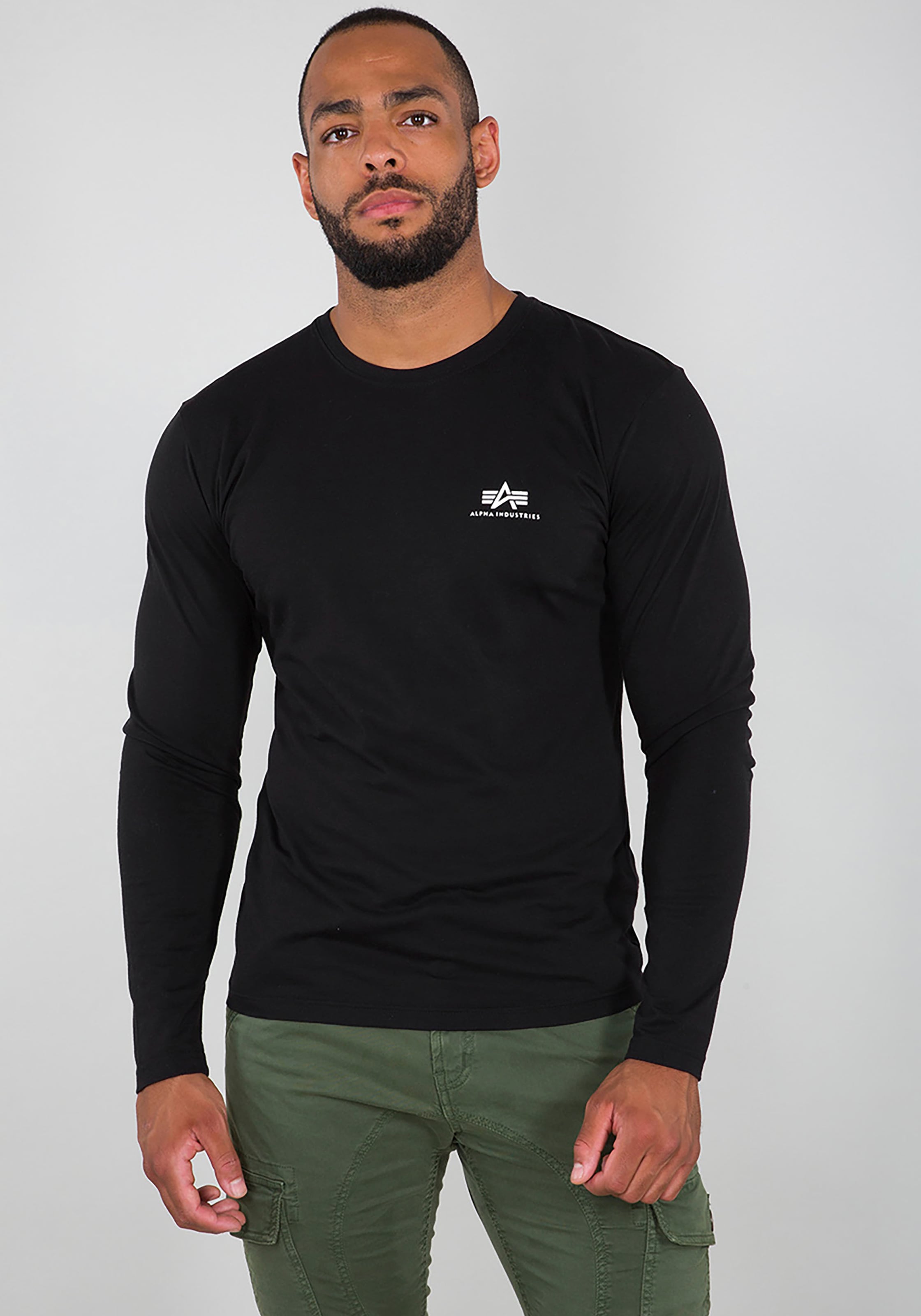 Alpha Industries Langarmshirt »Basic LS Small Logo«