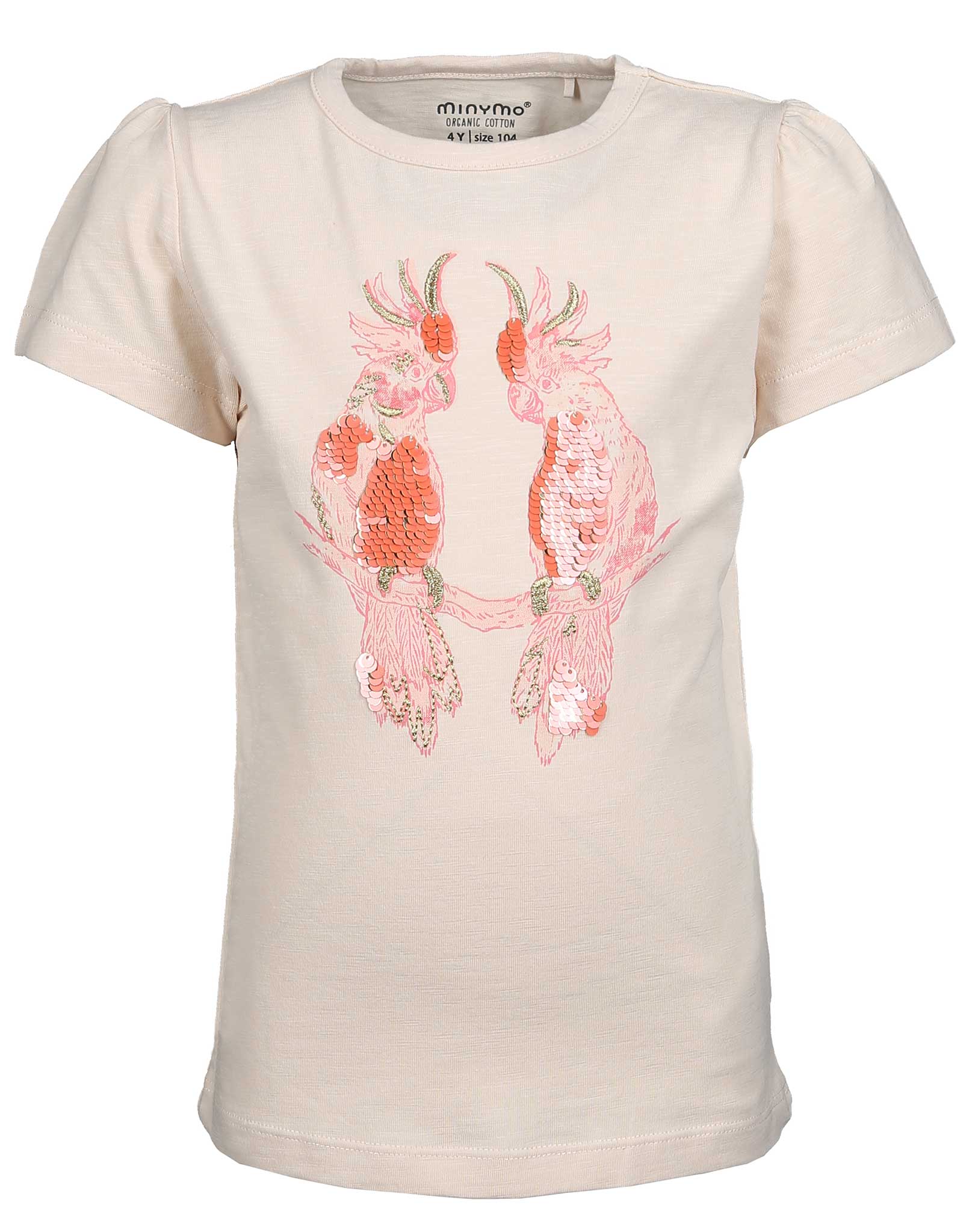 T-Shirt BIRDS in pink champagne