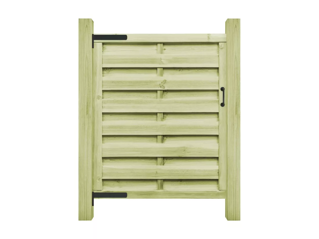 Portillon Bois de pin imprégné 100x125 cm Vert