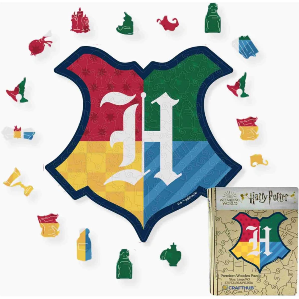 Crafthub Harry Potter puslespill (Hogwards Crest - House Pride)