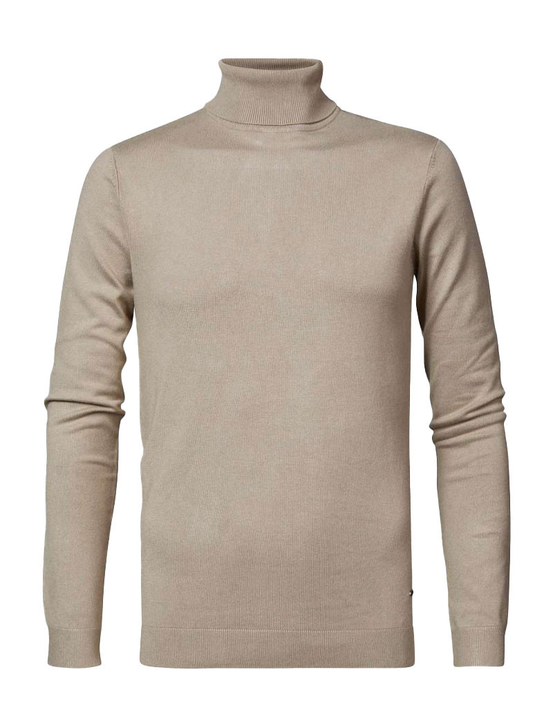 PETROL IND PULL COL ROULÉ HOMME  BEIGE