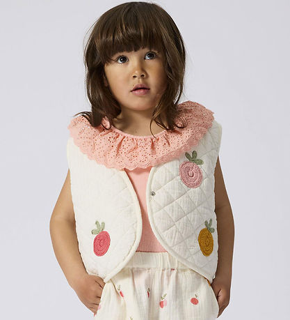 Name It Top - Rib - NmfHelianay - Apricot Blush m. Lochmuster