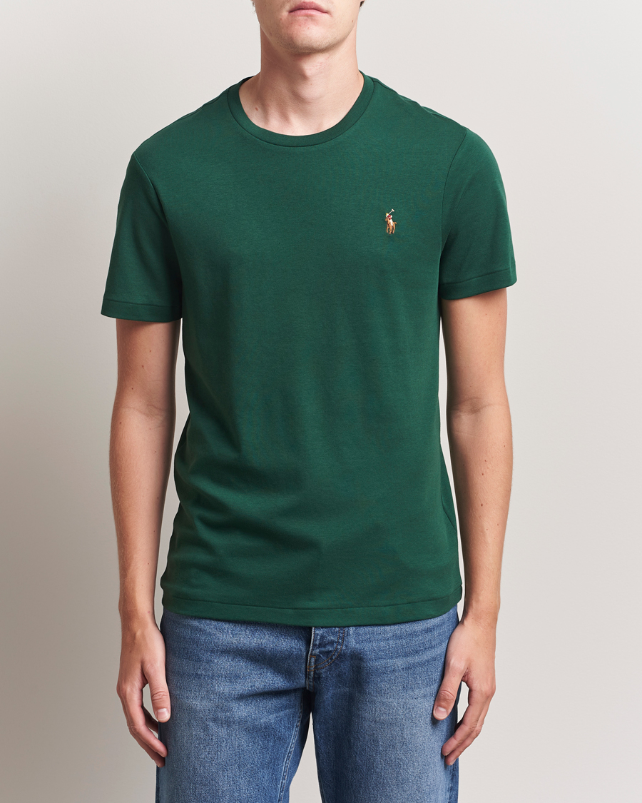 Polo Ralph Lauren Luxury Pima Cotton Crew Neck T-Shirt Vintage Pine