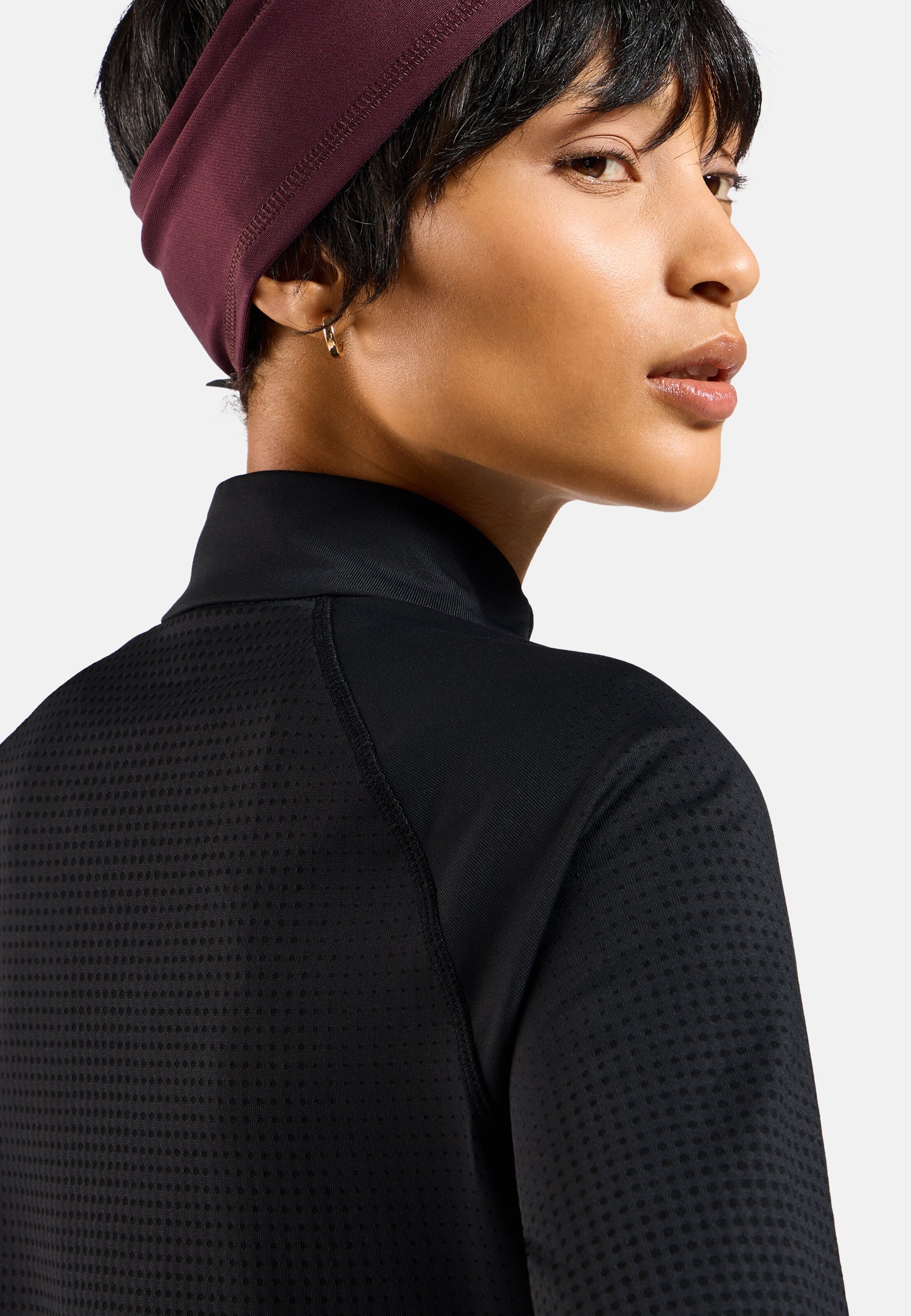 Zeroweight Warm Laufoberteil mit Halbreissverschluss 2.0 in black
