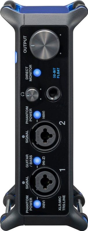 Zoom - UAC-232 - Audio Interface - Zwart en Blauw - 32-bits Float Technologie
