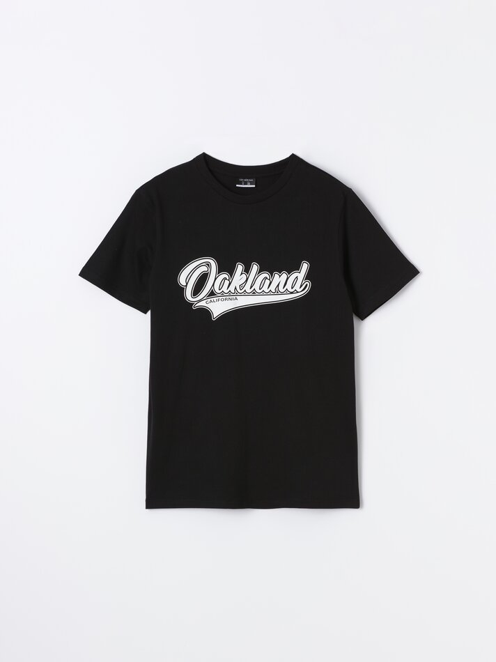 Pacote com 4 camisetas estampadas - Pretas