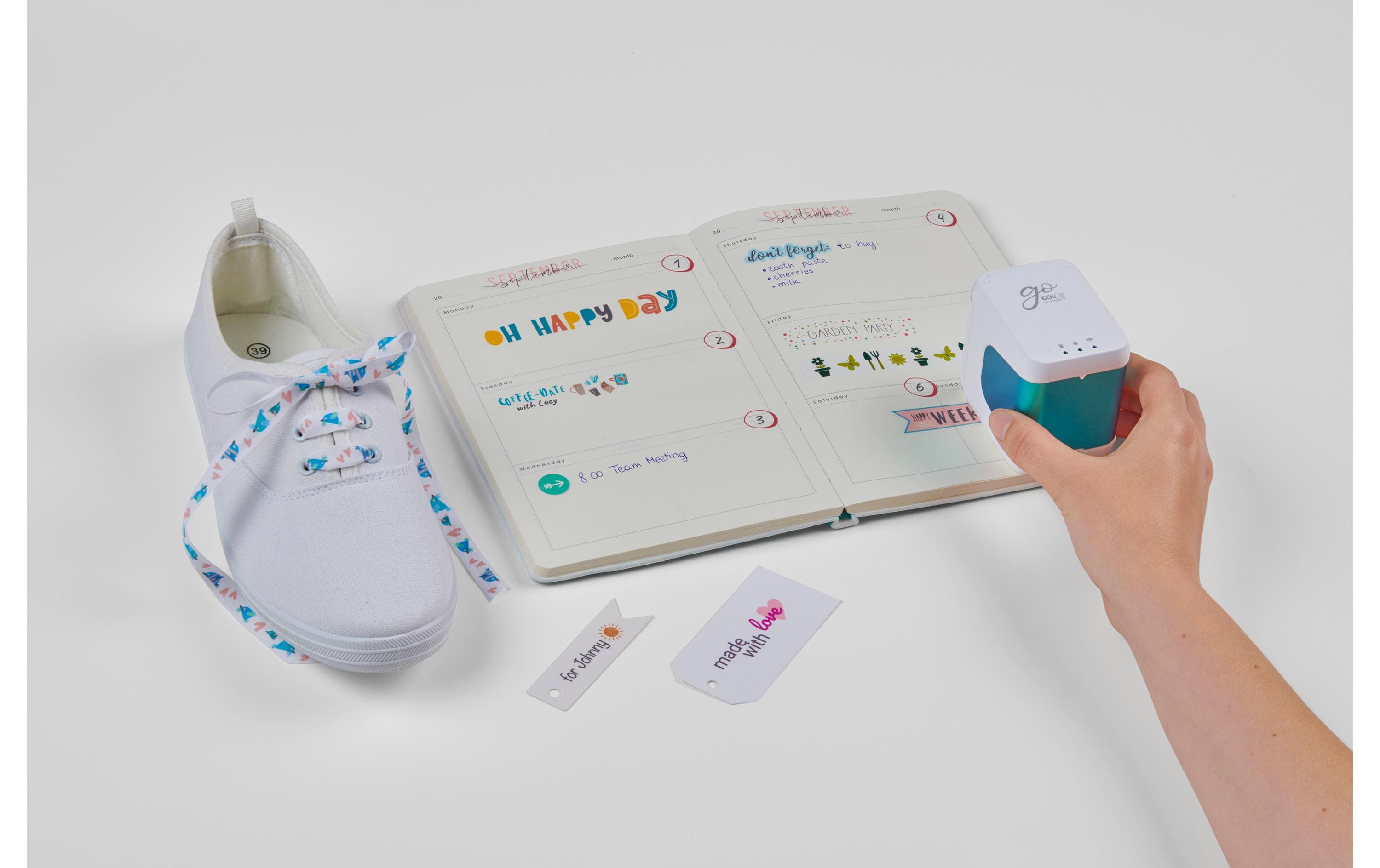 Beschriftungsgerät Colop E-Mark Go Set<br>Mini Drucker für Kreative Ideen