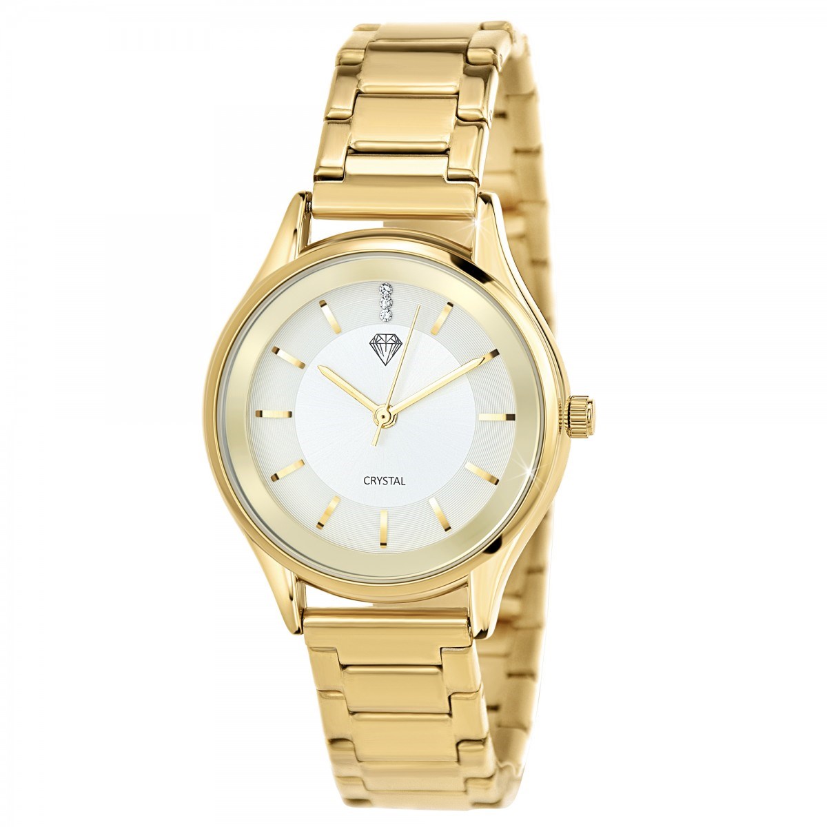 Montre Meryl élégante ornée de Cristaux scintillants SC Crystal