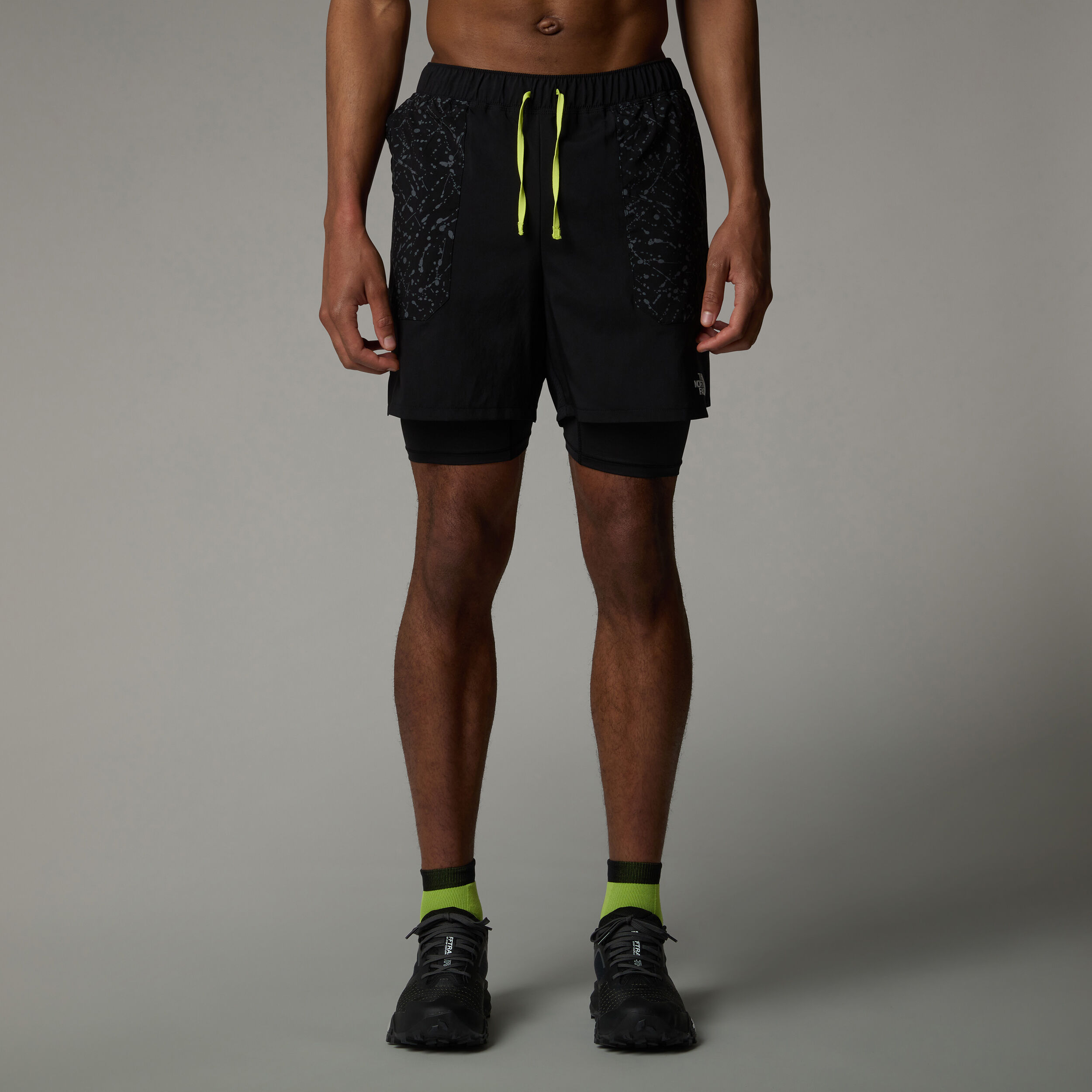 The North Face Sunriser 2in1 6in Short De Running Hommes - Noir