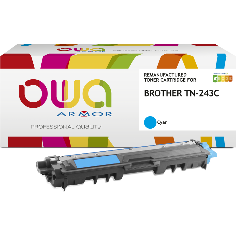 Toner remanufacturé OWA - standard - pour BROTHER TN-243Y