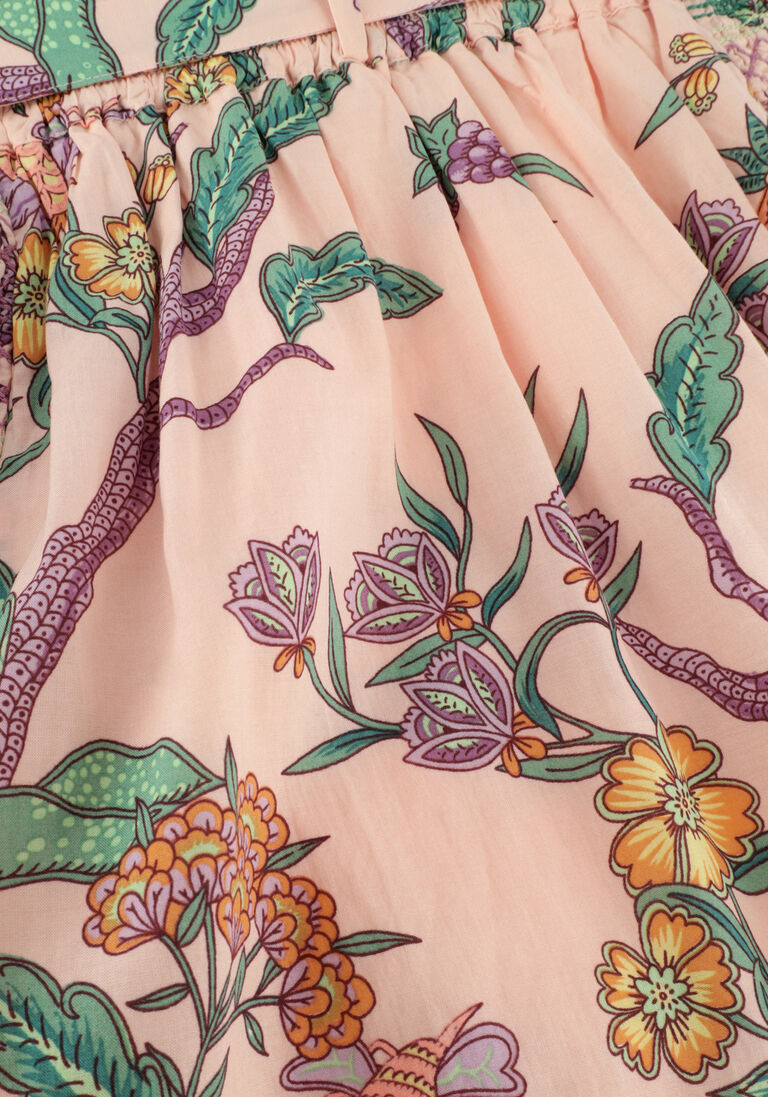 SCOTCH & SODA roze scotch & soda minirok all-over printed smock detail skirt