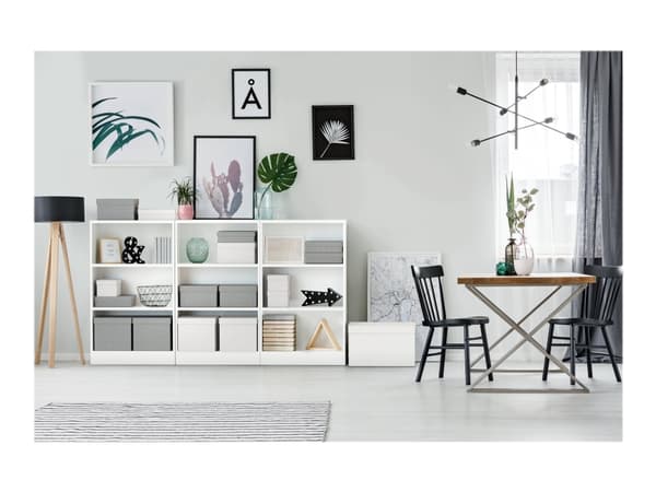Esselte - Gaveeske - medium - 36 cm x 26.5 cm x 10 cm - grå - pakke av 3