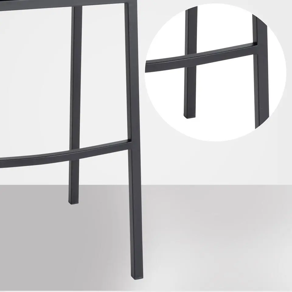 CLP Barkruk Damaso zwart Frame - Fluweel - bruin
