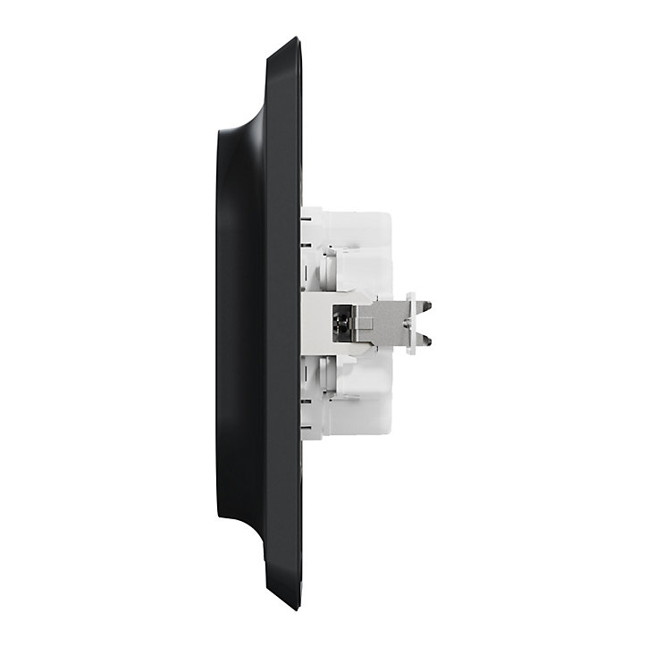 Prise double avec terre Schneider Electric Unica Déco anthracite