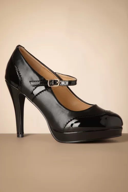 Banned Retro Classic Mary Jane pumps in zwart