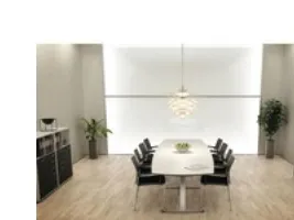 Konferencebord, Fumac Square, hvid L: 200 cm