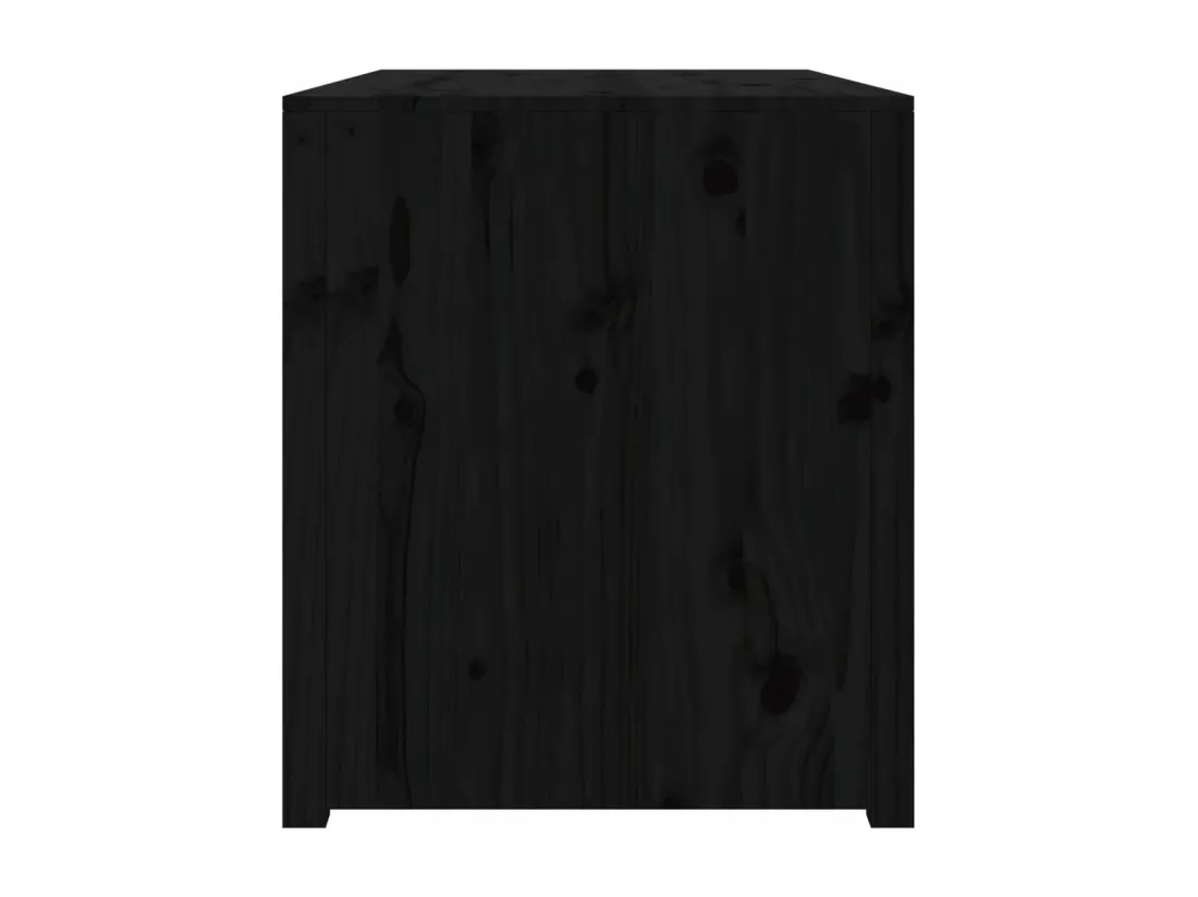 Armoire de cuisine d'extérieur noir 106x55x64cm bois pin massif