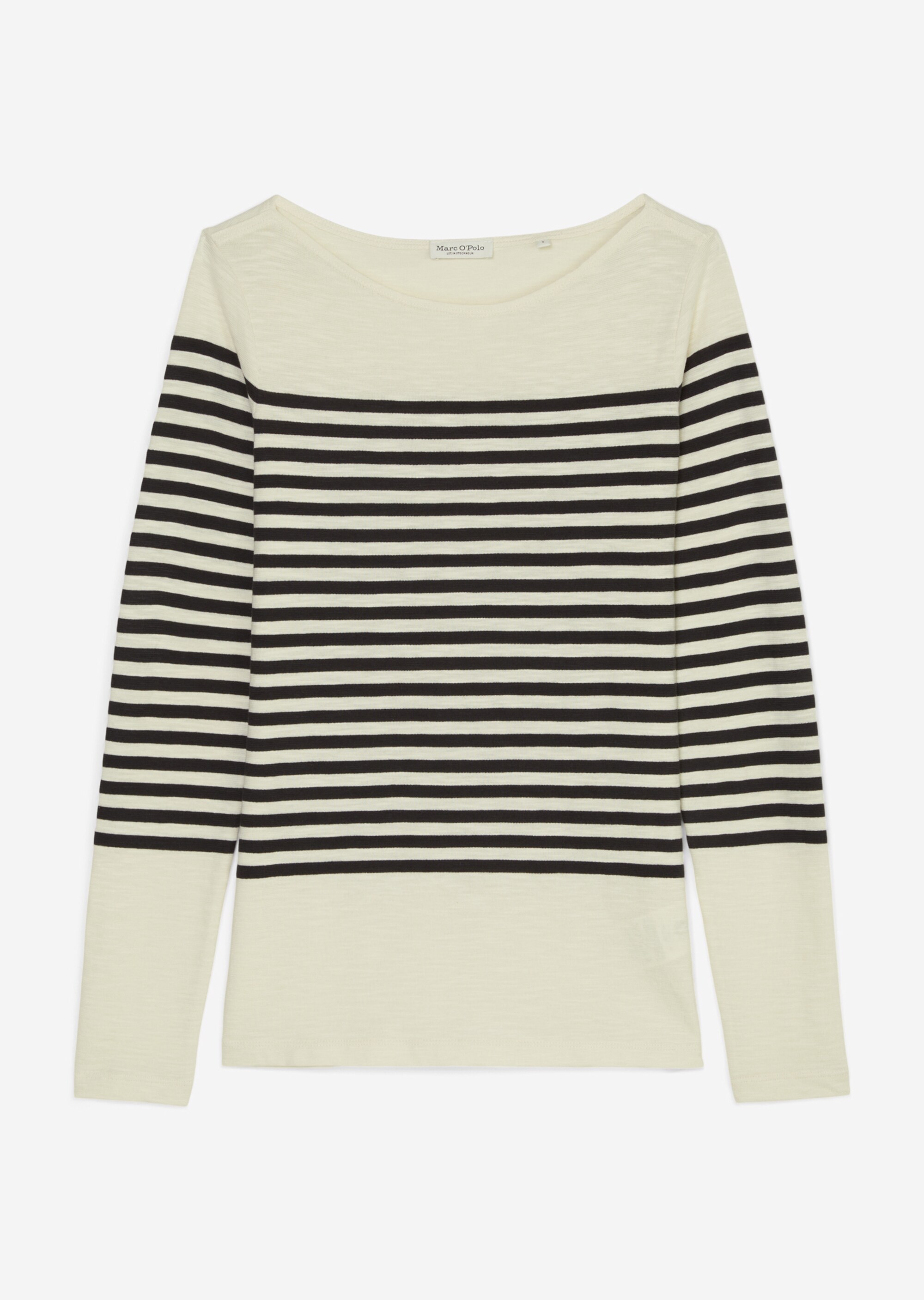 Ringel-Longsleeve regularaus Slubjersey