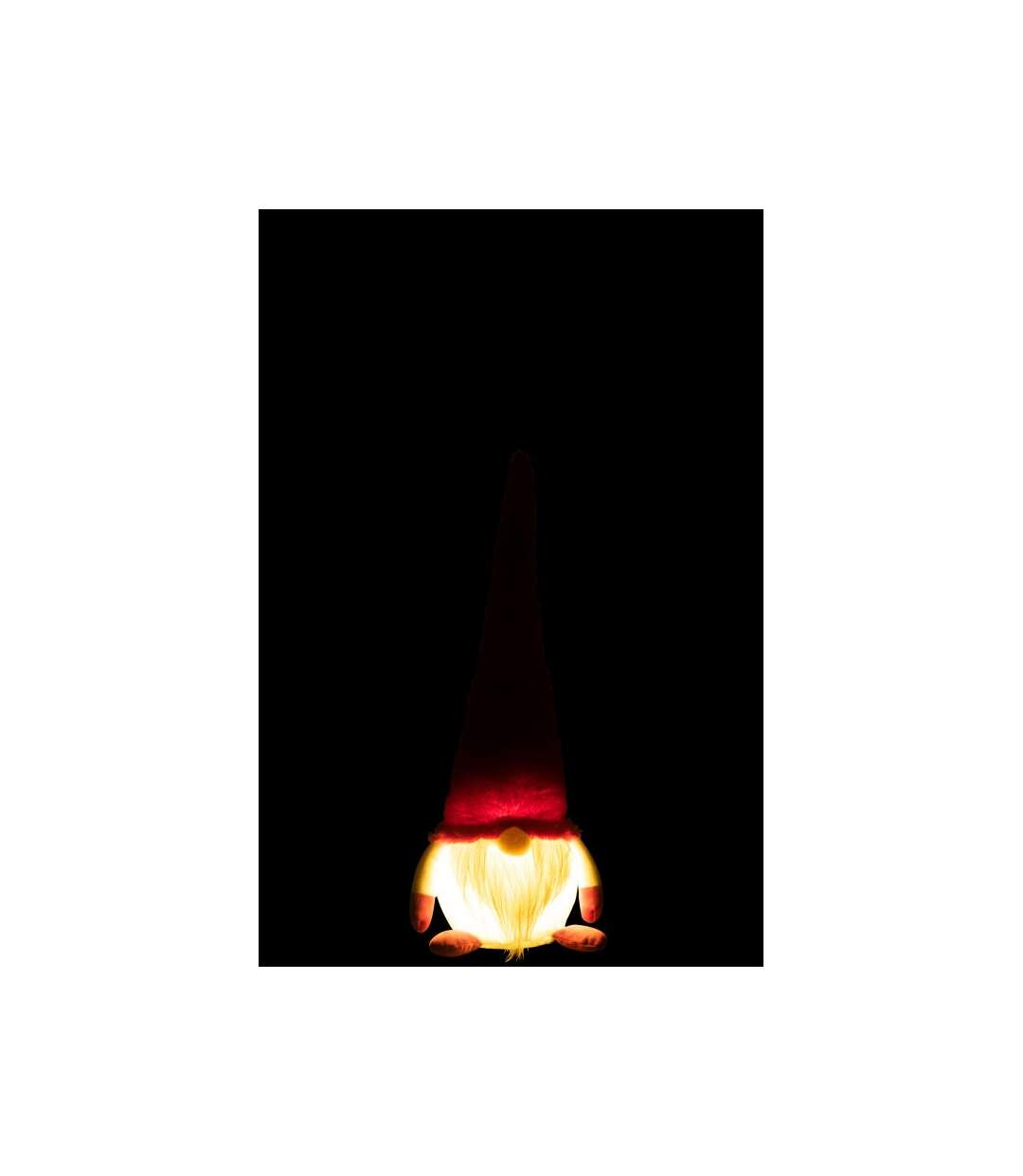 Paris Prix - Statuette Déco Lutin led 48cm Rouge