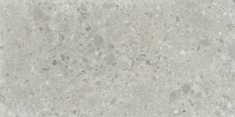 Tegelsample: Jabo Terrazzo Nover Steel vloertegels 80x160 gerectificeerd